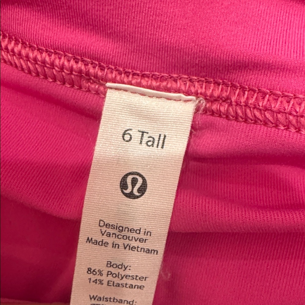 Lululemon pink pace rival skirt size 6 Tall - Picture 4 of 4